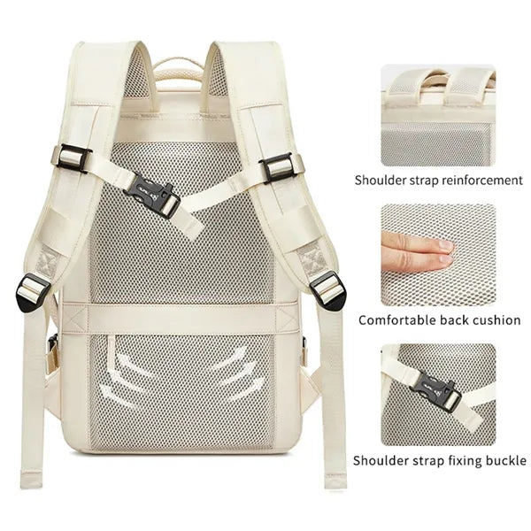 Large expandable gym work laptop luggage travel backpack