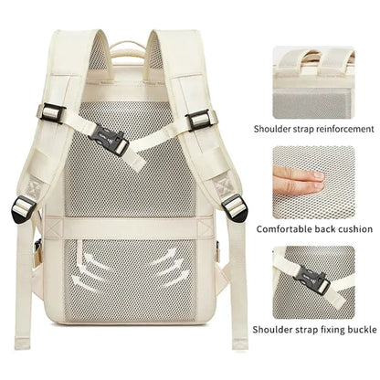 Large expandable gym work laptop luggage travel backpack