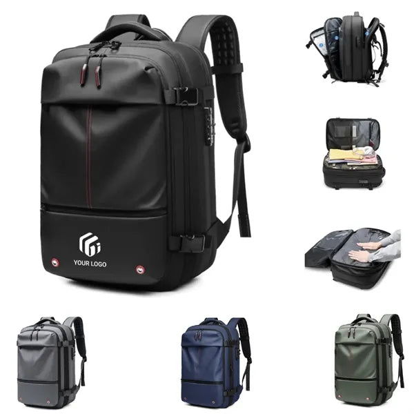 Travel large waterproof vacuum seal compression backpack