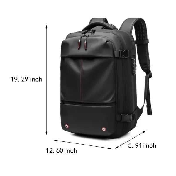 Travel large waterproof vacuum seal compression backpack