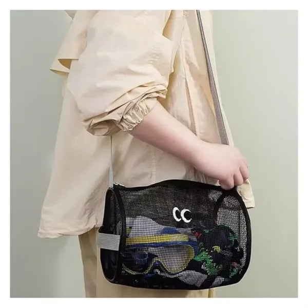 Mesh Beach Tote Shoulder Bag