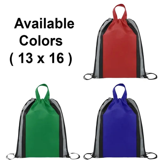 Small Reflective Drawstring Bag ( 13 x 16 )