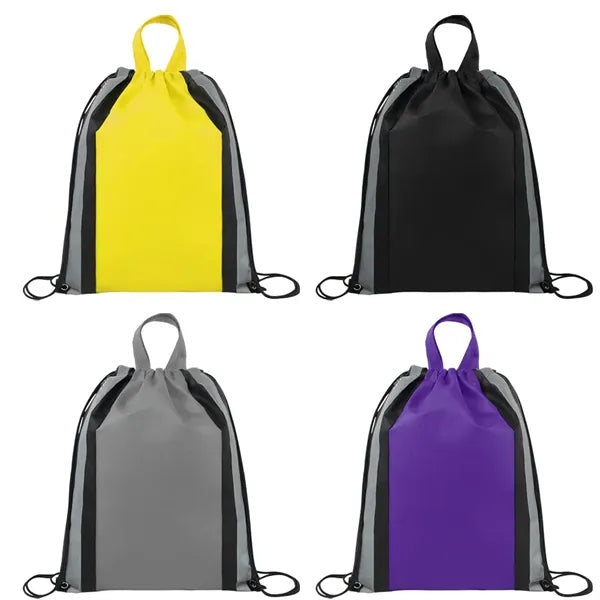 Small Reflective Drawstring Bag ( 13 x 16 )