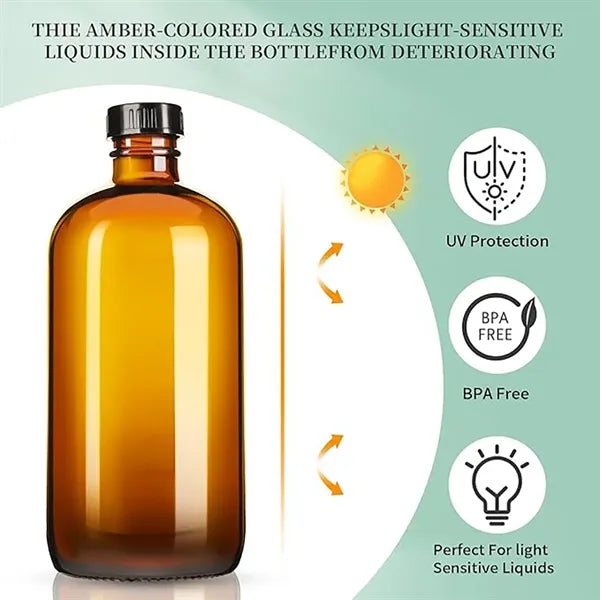 16oz Refillable Empty Amber Spray Bottle