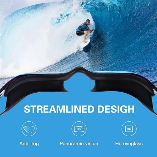 Adult Anti-Fog Electroplated Swimming Goggles
