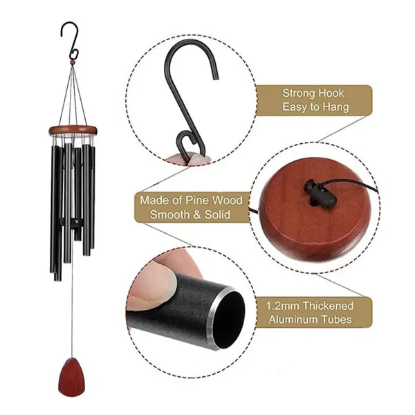 37 Inch Deep Tone Metal Wind Chime
