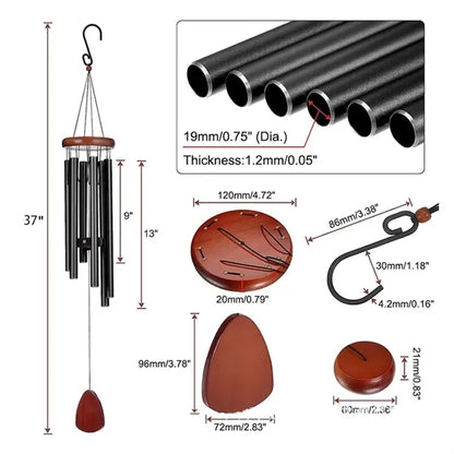 37 Inch Deep Tone Metal Wind Chime