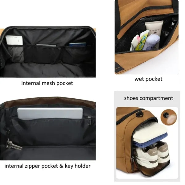 3 in 1 Sports Gym Duffle Backpack Bag