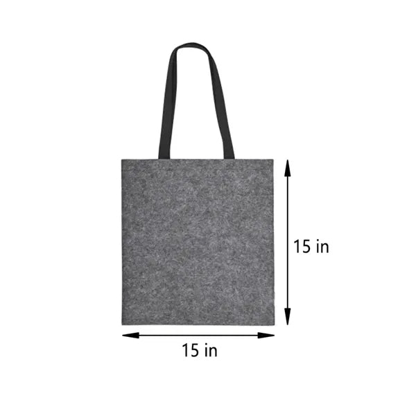 Fashion Felt Tote Bag with Custom Logo, 15x15"