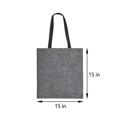 Fashion Felt Tote Bag with Custom Logo, 15x15"