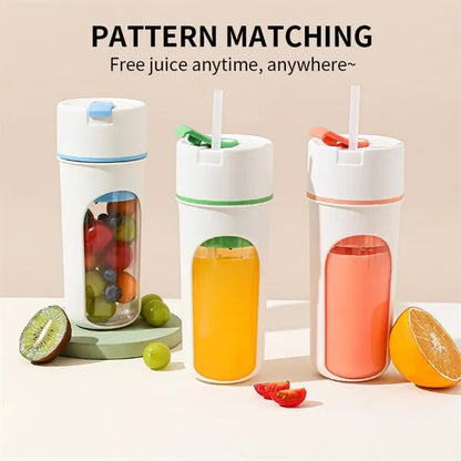 Portable Blender With Straw