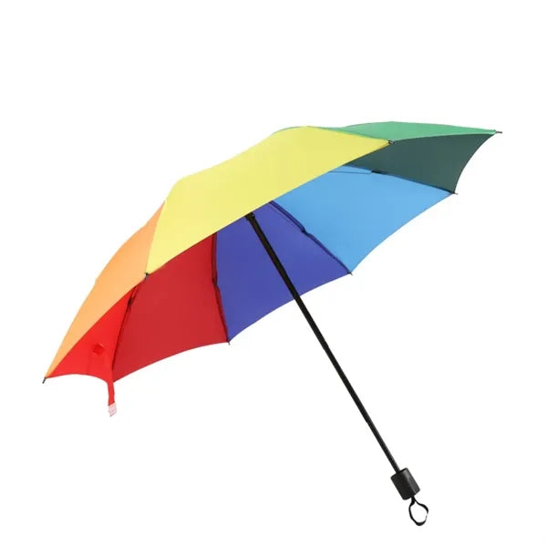 Manual Folding Rainbow Umbrella