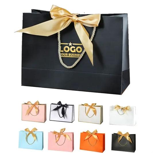 Paper Gift Bag With Bow