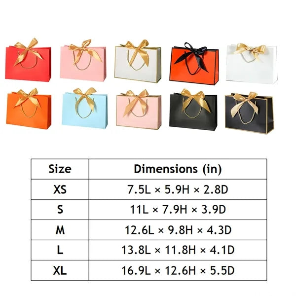 Paper Gift Bag With Bow