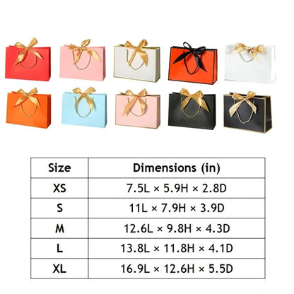 Paper Gift Bag With Bow