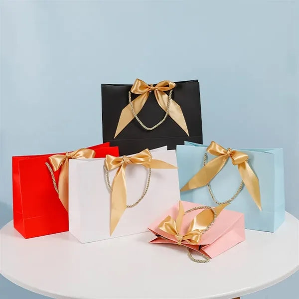 Paper Gift Bag With Bow
