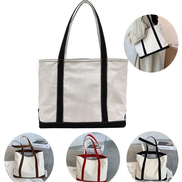 Women's Canvas Work Tote - Shoulder/Crossbody Bag