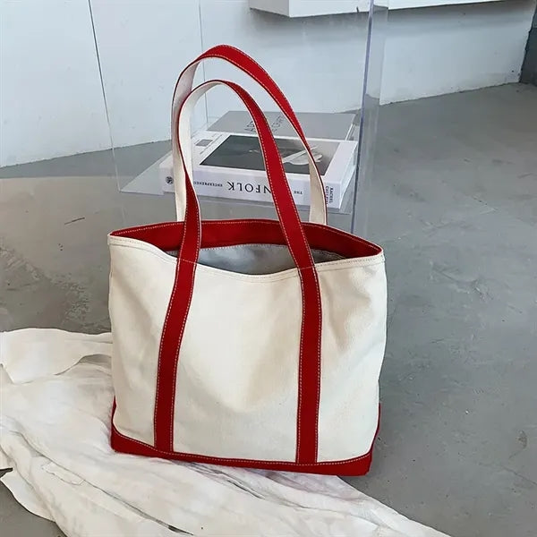 Women's Canvas Work Tote - Shoulder/Crossbody Bag