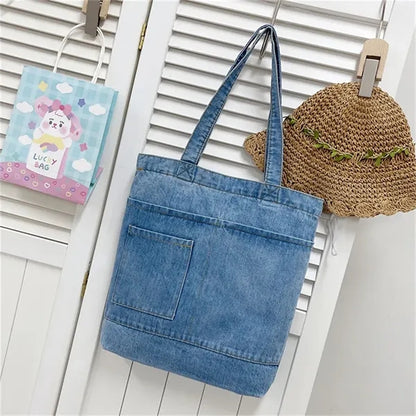 Denim Women's Hobo Tote Shoulder Bag