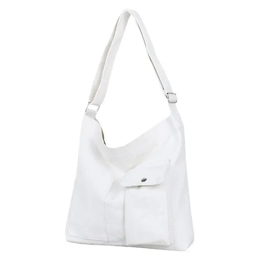 Canvas Retro Large Shoulder Tote Bag