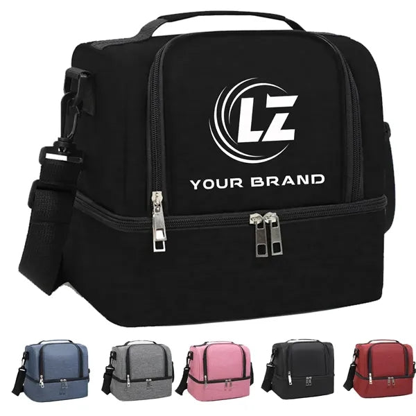 Portable Dual Large Insulated Lunch Box Cooler Beer Bags