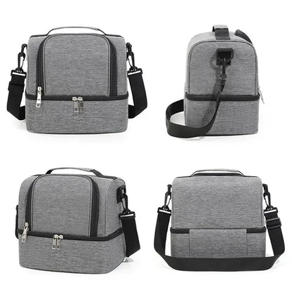 Portable Dual Large Insulated Lunch Box Cooler Beer Bags