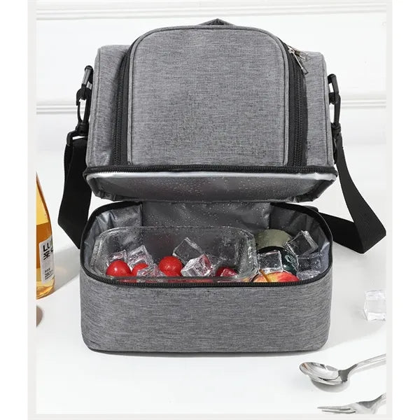 Portable Dual Large Insulated Lunch Box Cooler Beer Bags