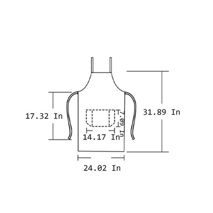 Waterproof PU Leather Kitchen Cooking Apron
