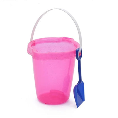Kids Beach Toys Plastic Sand Bucket w/ Shovel