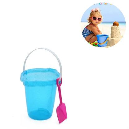 Kids Beach Toys Plastic Sand Bucket w/ Shovel