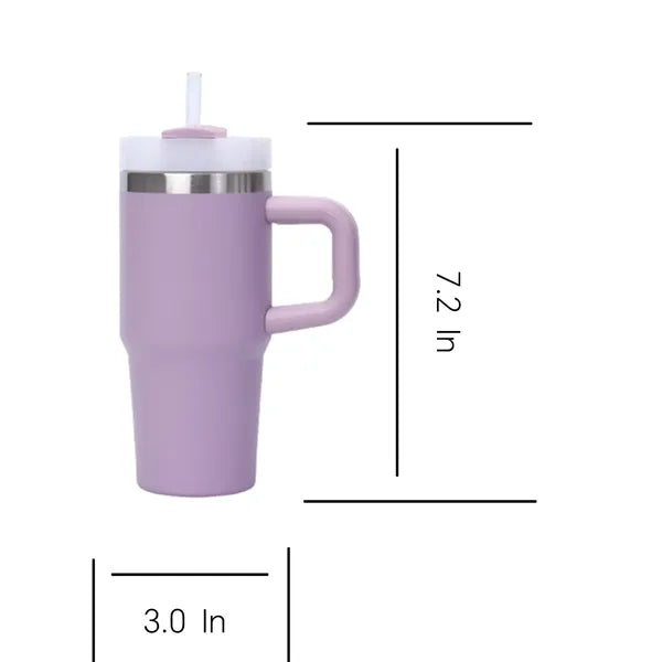14oz Stainless Steel Insulated Straw Tumbler w/ Handle