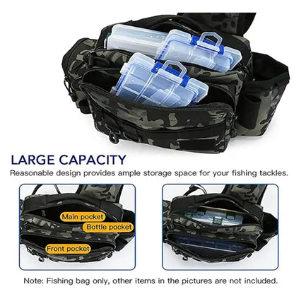 Fishing Hunting Tackle Bag Fanny Pack Waterproof Waist
