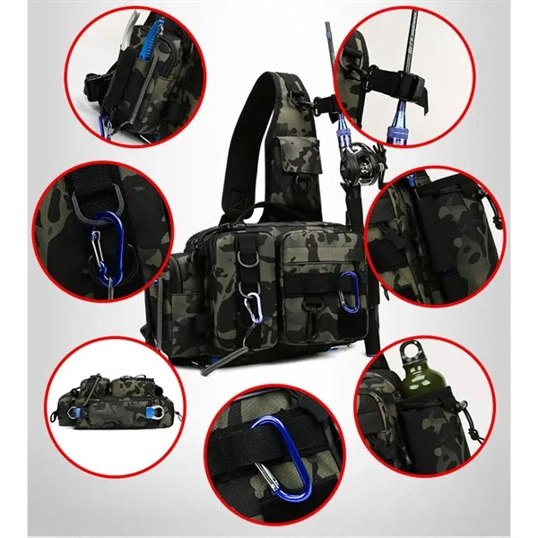 Fishing Hunting Tackle Bag Fanny Pack Waterproof Waist