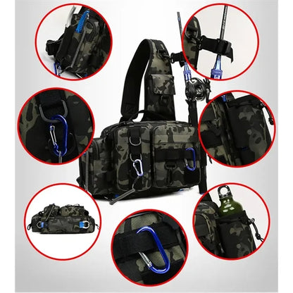 Fishing Hunting Tackle Bag Fanny Pack Waterproof Waist