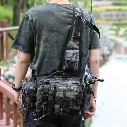 Fishing Hunting Tackle Bag Fanny Pack Waterproof Waist