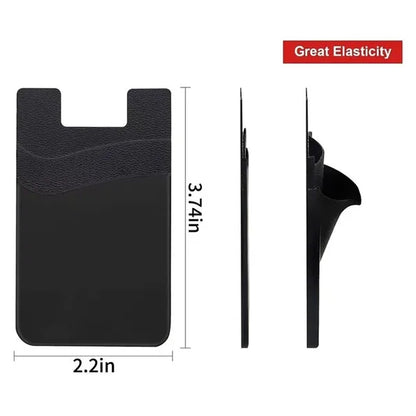 Silicone Double Layer Phone Card Holder