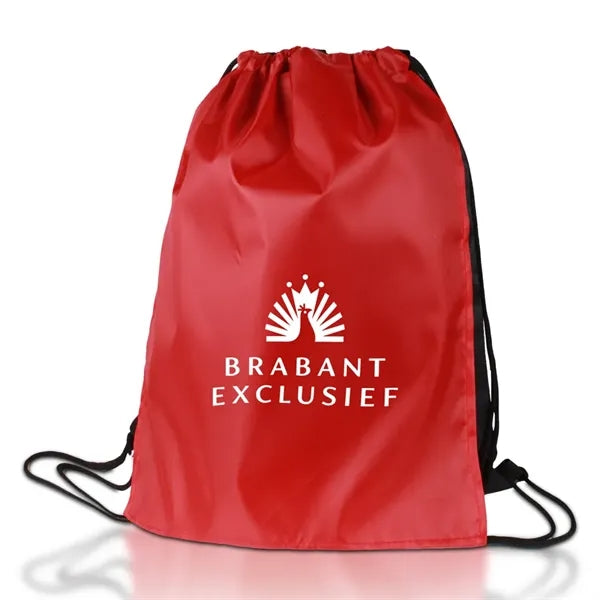 Drawstring Sportpack Bag With Overlapping Cape