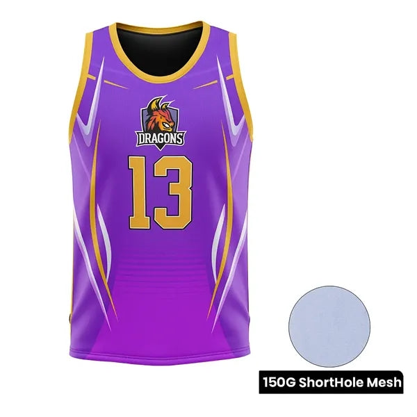 Sublimated Basketball Jersey Short Hole Mesh (Unisex)