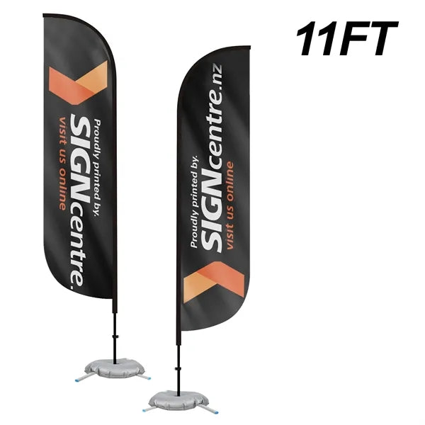 Double Sided W/ Cross Base 11' Custom Feather Flag Kit