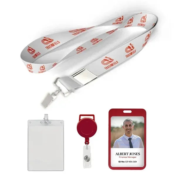 1/2" Price Saver Lanyard with Bull Dog Clip-A