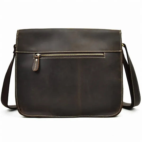 Men's 13in Leather Messenger Bag