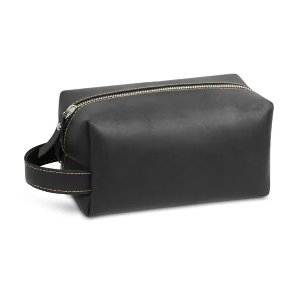 Men's PU Leather Toiletry Bag with Handle