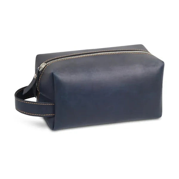 Men's PU Leather Toiletry Bag with Handle