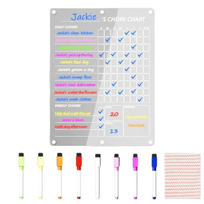 Magnetic Kids Chore Chart Set