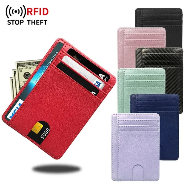 Leather Slim RFID Blocking Front Pocket Wallet