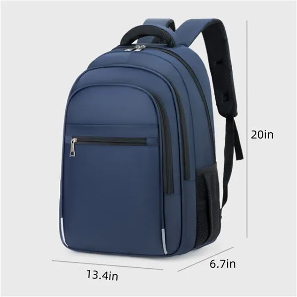 Men's Black Classic Basic Travel Backpack