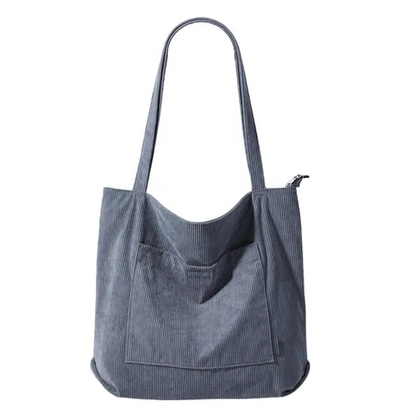 Women's Corduroy Large Shoulder Tote Bag