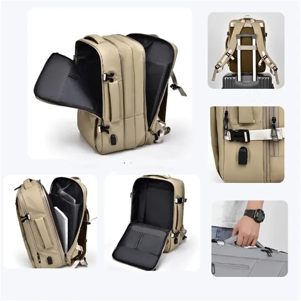 Men's Expandable Travel Carry-On Backpack