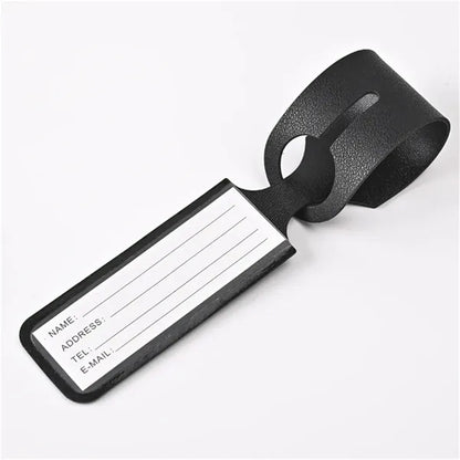 Long Strip PU Luggage Name Tag