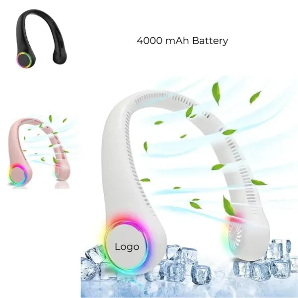 4000 mAh Battery Portable Neck Fan